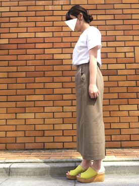 「BONTRE（ボントレ）のアイテム」を使った、Esmeralda（エスメラルダ）さん（レディース・160cm）の夏コーディネート