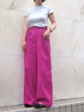 「mio notis（ミオノティス）のアイテム（サンダル）」を使った、Esmeralda（エスメラルダ）さん（レディース・160cm）の夏コーディネート