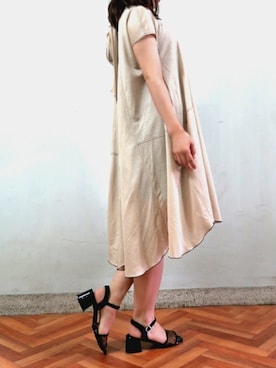 「mio notis（ミオノティス）のアイテム（サンダル）」を使った、Esmeralda（エスメラルダ）さん（レディース・160cm）の夏コーディネート