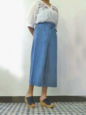 「BONTRE（ボントレ）のアイテム」を使った、Esmeralda（エスメラルダ）さん（レディース・160cm）の夏コーディネート