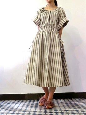 「Sonia C（ソニアシー）のアイテム」を使った、Esmeralda（エスメラルダ）さん（レディース・158cm）の夏コーディネート