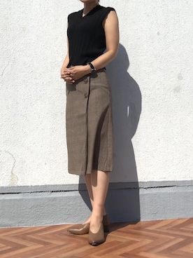 「ラップスカート」｜Esmeralda（エスメラルダ）さん（レディース・160cm）の秋コーディネート