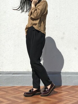 「BONTRE（ボントレ）のアイテム」を使った、Esmeralda（エスメラルダ）さん（レディース・160cm）の秋コーディネート