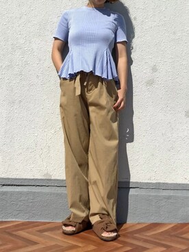 「Sonia C（ソニアシー）のアイテム」を使った、Esmeralda（エスメラルダ）さん（レディース・160cm）の秋コーディネート