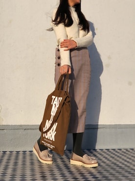 「BONTRE（ボントレ）のアイテム」を使った、Esmeralda（エスメラルダ）さん（レディース・160cm）の春コーディネート