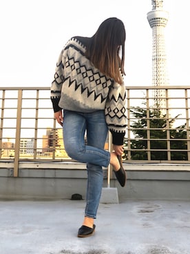 「BONTRE（ボントレ）のアイテム」を使った、Esmeralda（エスメラルダ）さん（レディース・160cm）の冬コーディネート