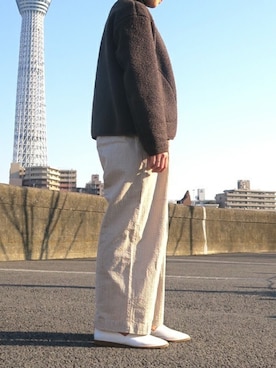 「BONTRE（ボントレ）のアイテム」を使った、Esmeralda（エスメラルダ）さん（レディース・160cm）の春コーディネート