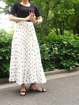 「BONTRE（ボントレ）のアイテム」を使った、Esmeralda（エスメラルダ）さん（レディース・160cm）の春コーディネート