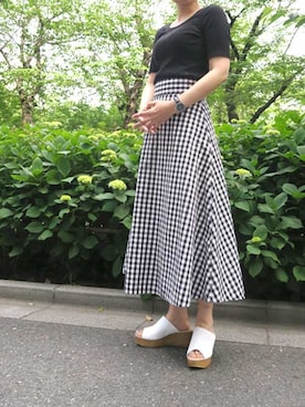 「大人シンプル」｜Esmeralda（エスメラルダ）さん（レディース・162cm）の夏コーディネート