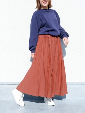 「レザースニーカー」｜Esmeralda（エスメラルダ）さん（レディース・160cm）の冬コーディネート