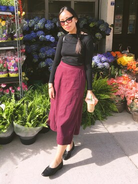 「アイテム（スリッポン）」を使った、Tiffany  |  티파니さん（レディース・157cm・10代）の春コーディネート