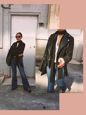 「Abercrombie&Fitch（アバークロンビーアンドフィッチ）のアイテム（その他アウター）」を使った、Tiffany  |  티파니さん（レディース・155cm）の春コーディネート