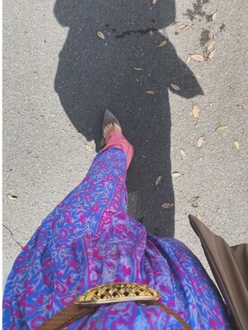 「VINTAGE（ヴィンテージ）のアイテム（ドレス）」を使った、nuukuさん（レディース・155cm）の夏コーディネート