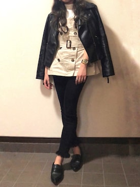 m ☺︎さん（レディース・149cm）の春コーディネート