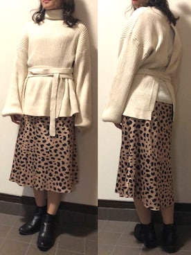 m ☺︎さん（レディース・149cm）の冬コーディネート