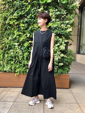 「ASTRAET（アストラット）のアイテム（ワンピース/ドレス）」を使った、YONEHAMAさん（レディース・157cm）の夏コーディネート