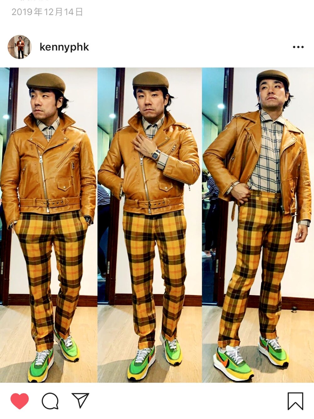 「CA4LAのアイテム（キャップ、ブラウン系）」を使った、kennyphkさん（メンズ・170cm）の冬コーディネートの1枚目の写真
