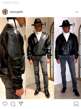 「GIVENCHY（ジバンシイ）のアイテム（ブーツ）」を使った、kennyphkさん（メンズ・170cm）の冬コーディネート