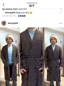 「sandro（サンドロ）のアイテム」を使った、kennyphkさん（メンズ・170cm）の冬コーディネート
