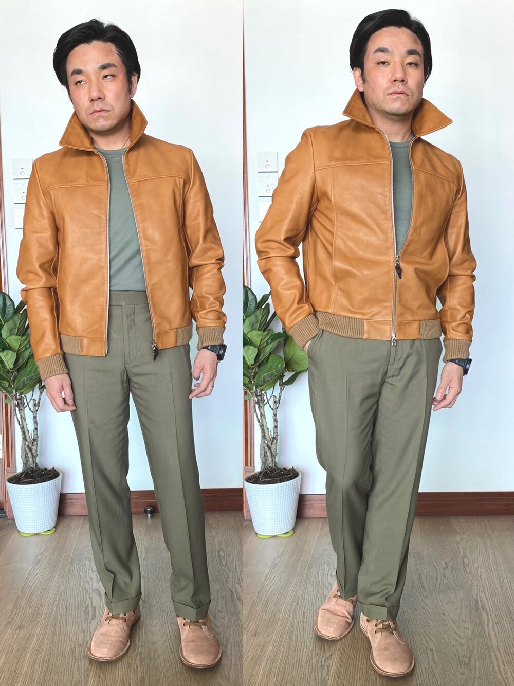 Alfred Dunhillのムートンコートを使った人気ファッション 