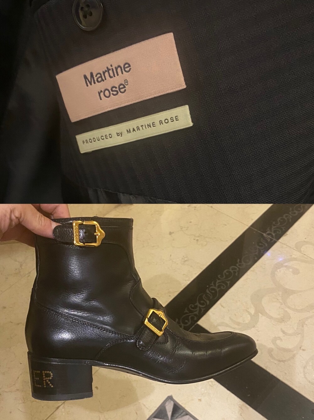 「MARTINE ROSEのアイテム（スーツジャケット、ブルー系）」を使った、kennyphkさん（メンズ・169cm）の夏コーディネートの1枚目の写真