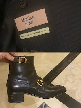 「MARTINE ROSE（マーティンローズ）のアイテム（スーツジャケット）」を使った、kennyphkさん（メンズ・169cm）の夏コーディネート