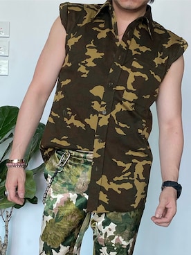 「DRIES VAN NOTEN（ドリスヴァンノッテン）のアイテム（チノパンツ）」を使った、kennyphkさん（メンズ・169cm）の秋コーディネート