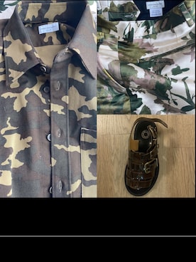 「DRIES VAN NOTEN（ドリスヴァンノッテン）のアイテム（サンダル）」を使った、kennyphkさん（メンズ・169cm）の秋コーディネート