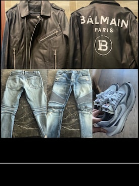 「BALMAIN（バルマン）のアイテム（ジャケット/アウター）」を使った、kennyphkさん（メンズ・169cm）の秋コーディネート