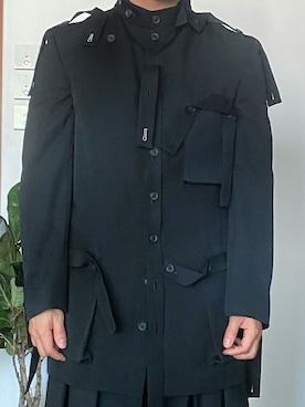 「Yohji Yamamoto（ヨウジヤマモト）のアイテム（その他アウター）」を使った、kennyphkさん（メンズ・169cm）の秋コーディネート