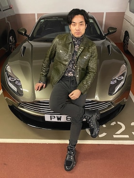 「DRIES VAN NOTEN（ドリスヴァンノッテン）のアイテム（スウェット）」を使った、kennyphkさん（メンズ・169cm）の冬コーディネート