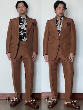 「JW Anderson（ジェイダブリューアンダーソン）のアイテム（スリッポン）」を使った、kennyphkさん（メンズ・169cm）の夏コーディネート