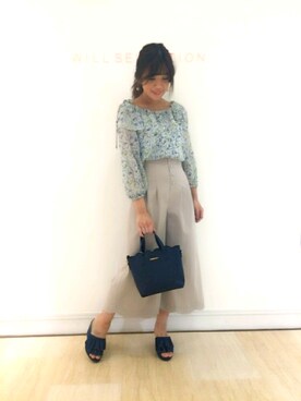 「WILLSELECTION（ウィルセレクション）のアイテム（パンツ）」を使った、ayakaさん（レディース・158cm）の春コーディネート