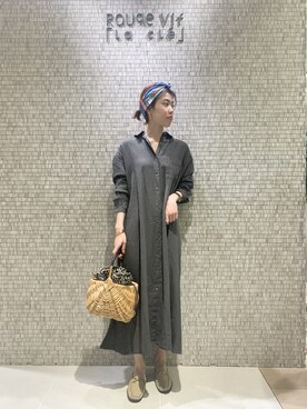 「abahouse」｜「アイテム（ワンピース/ドレス）」を使った、SAYAKAさん（レディース・165cm）の春コーディネート