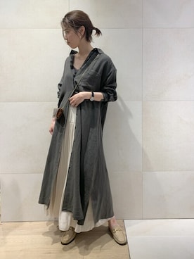 「Rougevif」｜「アイテム（キャミソール）」を使った、SAYAKAさん（レディース・165cm）の春コーディネート