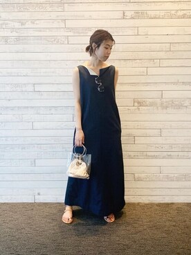 「abahouse」｜「アイテム（ワンピース/ドレス）」を使った、SAYAKAさん（レディース・165cm）の春コーディネート