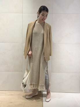 「abahouse」｜「アイテム（ワンピース/ドレス）」を使った、SAYAKAさん（レディース・165cm）の春コーディネート