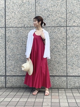 「abahouse」｜「アイテム（ワンピース/ドレス）」を使った、SAYAKAさん（レディース・165cm）の春コーディネート