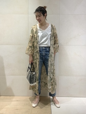 「Rougevif」｜「アイテム（その他トップス）」を使った、SAYAKAさん（レディース・165cm）の春コーディネート