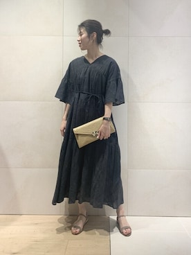 「abahouse」｜「アイテム（ワンピース/ドレス）」を使った、SAYAKAさん（レディース・165cm）の夏コーディネート