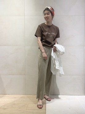 「Rouge vif（ルージュヴィフ）のアイテム（財布/小物）」を使った、SAYAKAさん（レディース・165cm）の夏コーディネート
