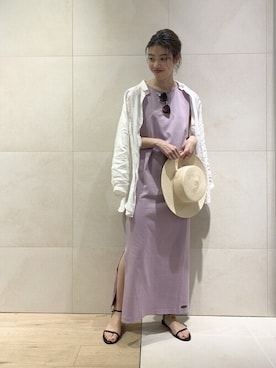 「abahouse」｜「アイテム（ワンピース/ドレス）」を使った、SAYAKAさん（レディース・165cm）の夏コーディネート