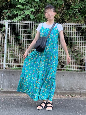 「Rodeo Crowns（ロデオクラウンズ）のアイテム（ワンピース/ドレス）」を使った、MiHo⑅◡̈*.さん（レディース・163cm）の夏コーディネート