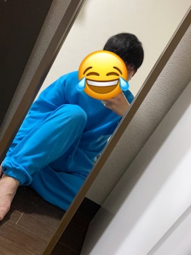 「しまむら（シマムラ）のアイテム（スウェット）」を使った、きゃぷぅさん（メンズ・177cm）の春コーディネート