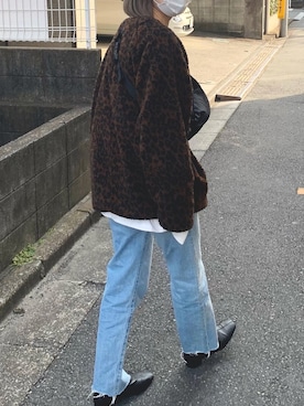 「アニマル」｜「アイテム（ブーツ）」を使った、marurunさん（レディース・158cm）の冬コーディネート