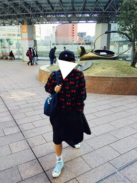 「Parra（パーラ）のアイテム」を使った、Eri Ookuboさん（レディース・166cm）の冬コーディネート