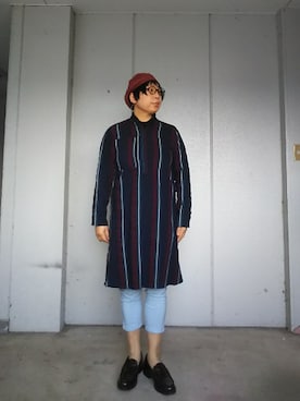 「CALINER（カリネ）のアイテム」を使った、えまさん（レディース・160cm）の冬コーディネート