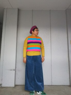 「GUパンツ」｜えまさん（レディース・160cm）の冬コーディネート