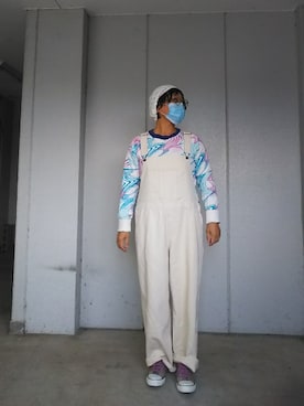 「Avail（アベイル）のアイテム（サロペット/オーバーオール）」を使った、えまさん（レディース・160cm）の秋コーディネート