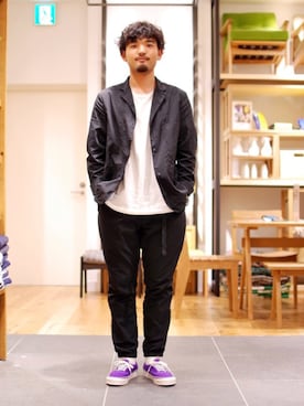 「BURLAP OUTFITTER（バーラップアウトフィッター）のアイテム（ジャケット/アウター）」を使った、yoppi666さん（メンズ・170cm）の夏コーディネート